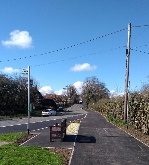 2024-additional stockcross linkway of newly resurfaced bus stop