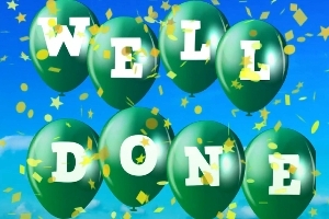 An image relating to Congratulations on your results!