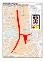 Plan of proposed restriction area - extension of Newbury Town Centre pre-trial pedestrianisation for consultation