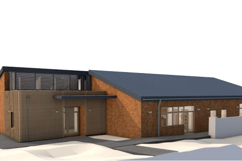 CGI Image of new classroom block at Castle School