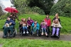 PALS, a charity for children and young people with disabilities, building bug hotels.